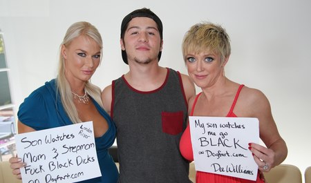 两个黑人在邻居家孩子面前操大鸡巴熟女