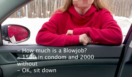 对路上的一个女孩产生了兴趣，并让她给我口交以赚钱