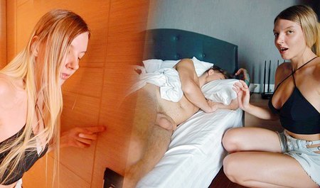 在昂贵的酒店，客房服务的口交包含在住宿费用中