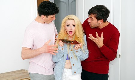 她开始偷窃继兄弟的东西，并彻底弥补造成的损失