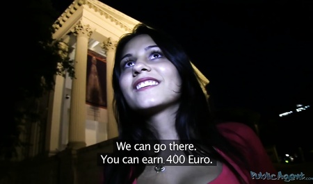 搭讪艺术家为了钱在街上操女孩